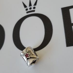 Pandora Letter to Santa 🎅 Red enamel bead